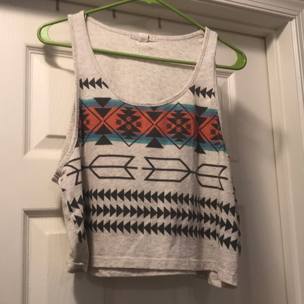 aztec crop top